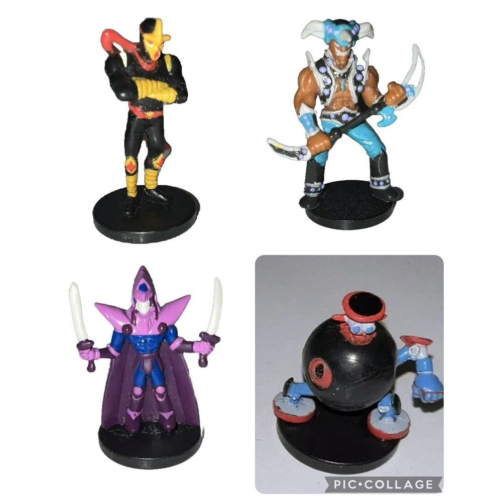 Vintage Yu-Gi-Oh Dungeon Dice Monsters Figures ST-01 ST-02 ST-03 ST-05 Lot of 4